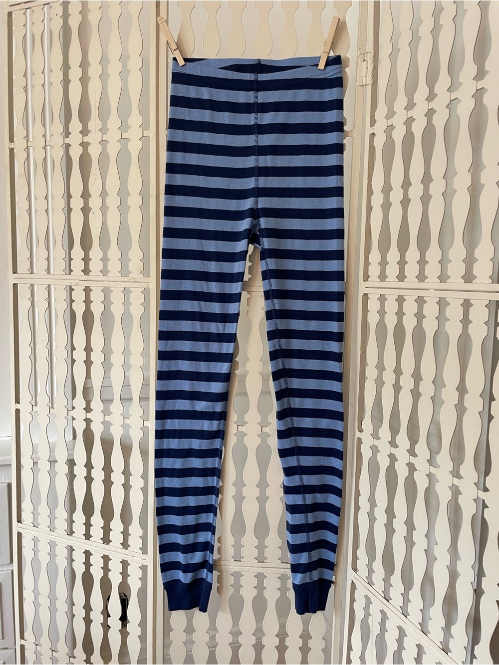 Hanna Andersson Striped Blue Kids Pajama Leggings – Navy & Sky
